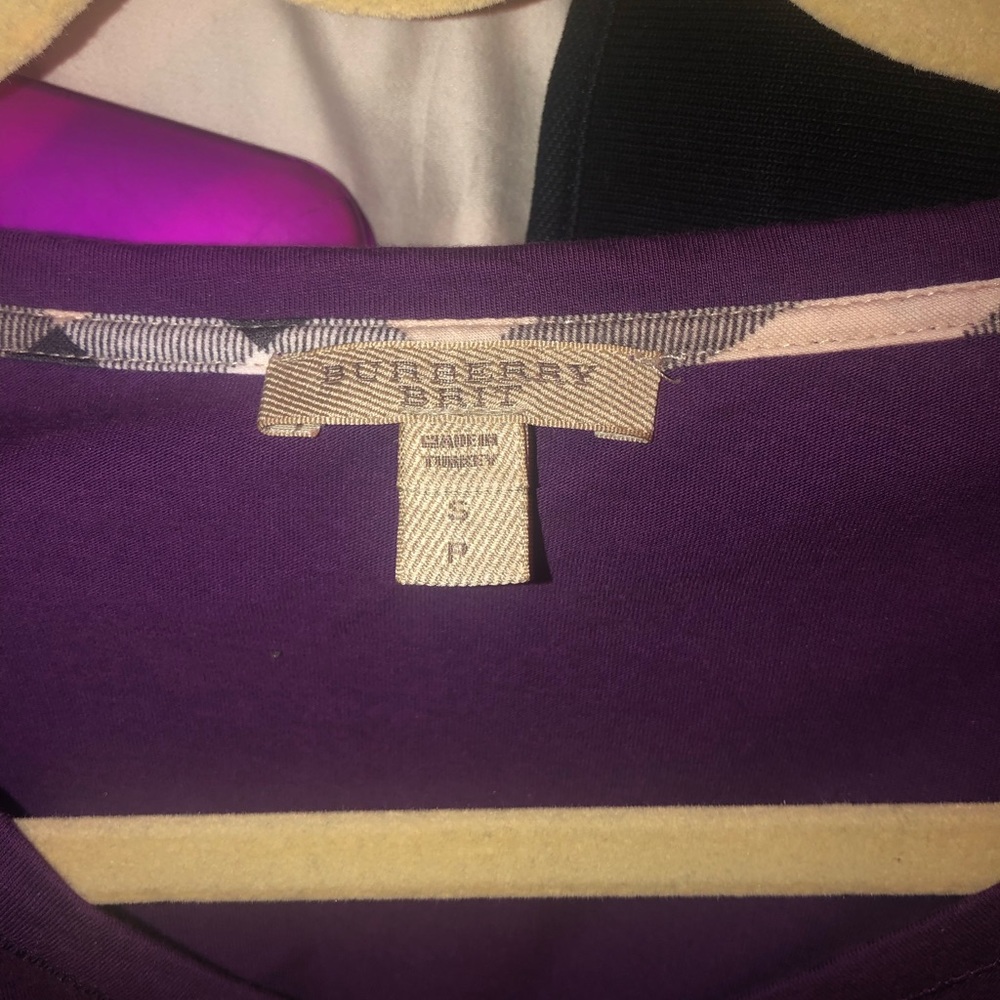 Burberry long sleeve shirt with print on sleeve